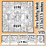 Fire Safety Coloring Page Fire Prevention Bulletin Board A