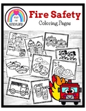 Fire Safety Coloring Pages Booklet: Truck, Dalmatian, Hydr