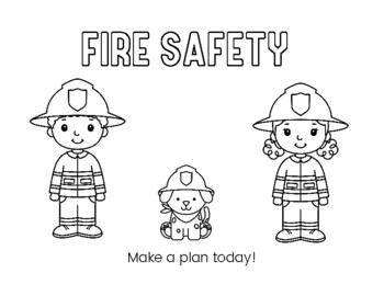 Preview of Fire Safety Coloring Sheets