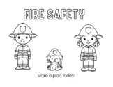 Fire Safety Coloring Sheets