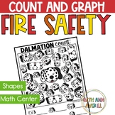 Fire Safety Count and Graph Activity Math Centers for Kind