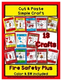 Fire Safety + Craft Set - Cut & Paste Crafts Super Easy fo
