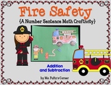 Fire Safety Craftivity: Addition and Subtraction
