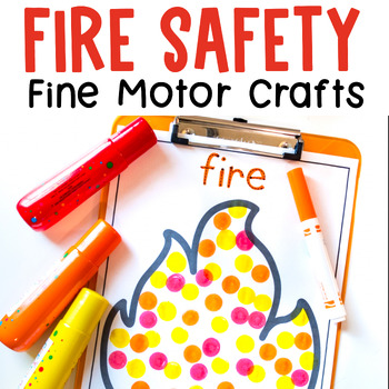 Preview of Fire Safety Crafts, Fine Motor Activities + Coloring Pages, Fire Safety Booklet