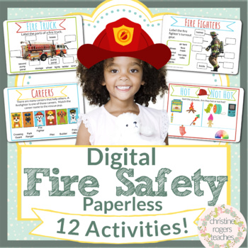 Preview of Fire Safety Digital Resource for Fire Prevention Week Digital with Crown