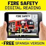 Fire Safety Reading Comprehension for Google Classroom - D