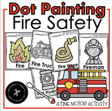 Fire Safety Dot Painting a Fine Motor Activity