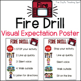 Fire Safety Drill | Visual Routine Expectations | Poster