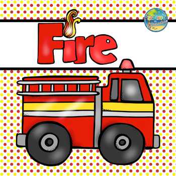 Preview of Fire Safety File Folder Game