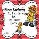 Fire Safety File Folder Game: Big & Little Sort