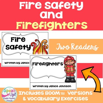 Preview of Fire Safety & Firefighter Readers Printable & Digital with Audio