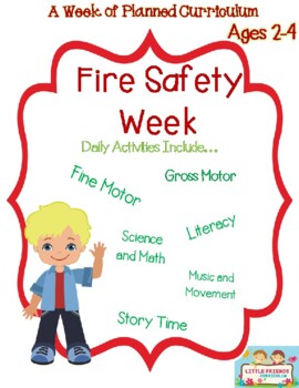 Preschool Lesson Plan Ideas for Fire Safety with Daily Preschool Activites