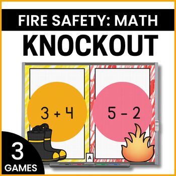 Preview of Fire Safety Math Games for Fire Safety Week - Fire Safety Math Activities