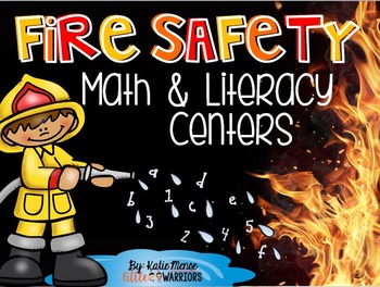 Preview of Fire Safety Math and Literacy Centers for Kindergarten