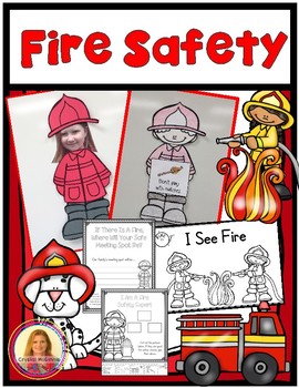 Fire Safety Mini Unit (Fireman Craft, Posters, Reading, Math & More)