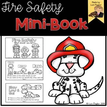 Preview of Fire Safety Minibook Printable and Digital