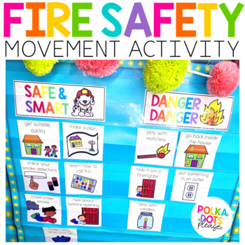 Preview of Fire Safety Movement Activity and Writing