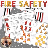 Fire Safety Number Tracing Cards for Preschoolers 1-10