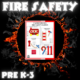 Fire Safety Pattern Block Mat Printables & Worksheets