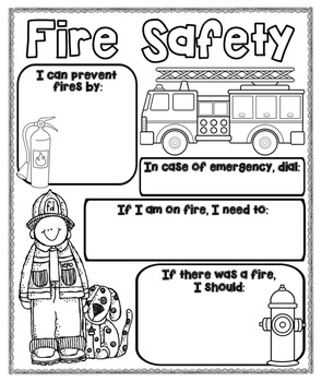 Preview of Fire Safety Poster {For Bulletin Boards}