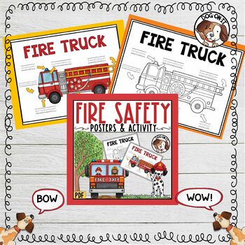 Fire Safety Week Posters by June Shanahan Dog-On-It Designs | TpT