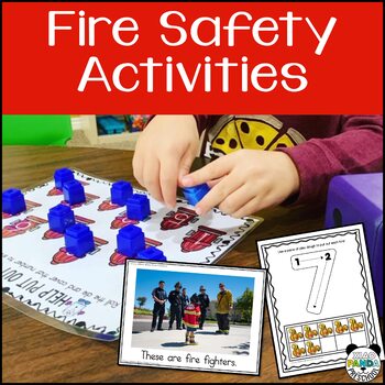 Fire safety and prevention, fire drill, Stop - drop - roll, & 2 emergent  readers