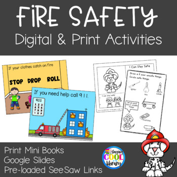 Preview of Fire Safety - Print and Digital Readers and Activities