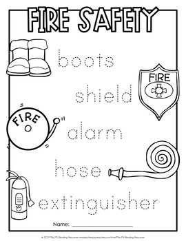 Fire Safety Printables by Miss M's Reading Resources | TpT