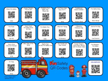 Preview of Fire Safety QR Codes