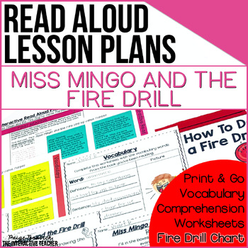 Preview of Miss Mingo and the Fire Drill: Fire Safety Read Aloud Activities & Lesson Plans