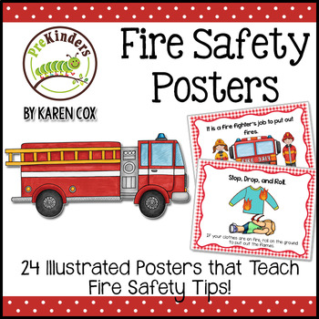 Fire safety items Royalty Free Vector Image - VectorStock