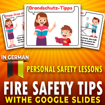 Preview of Fire Safety Tips for kids in German, Personal Safety & Injury Prevention