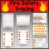 Fire Safety Tracing, Pre-Writing, Writing Practice