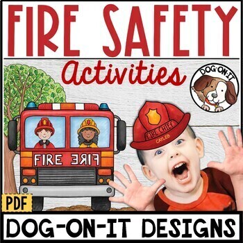 Preview of Fire Safety Week Crowns & Activities Hats Firefighter Mazes Fire Prevention Week
