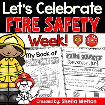 Preview of Fire Safety Week Activities and Printables, Writing Center, Scavenger Hunt