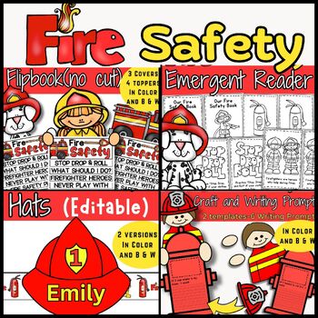 Fire Safety Week Activities and Worksheets by Colorful Hands for Education