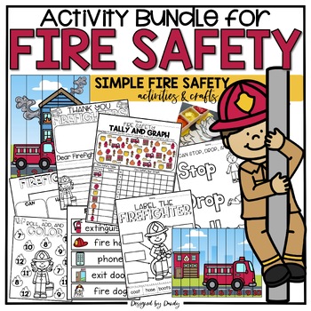 Preview of Fire Safety Week Activity Bundle | Printables, Crafts, & Posters | Community