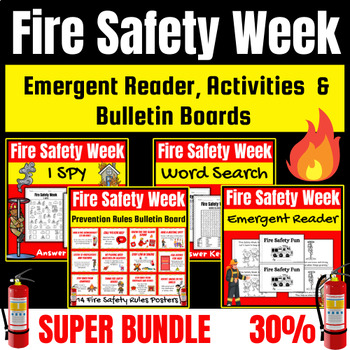 Preview of Fire Safety Week Learning Kit