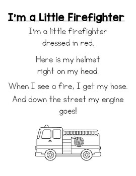 Preview of Fire Safety Week Poem for Pre-K, TK, Kindergarten, and 1st