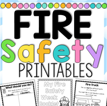 Preview of Fire Safety Week Printables