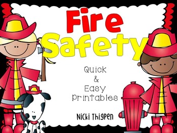 Preview of Fire Safety Week--Quick & Easy Printables