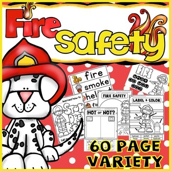 Preview of Fire Safety Week Worksheets Activities