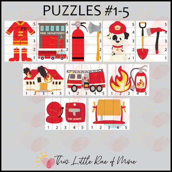 Fire Safety Week - number sequence puzzle - printable - autumn - math ...