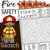 October Fire Safety Word Search Puzzle Fire Prevention Ear