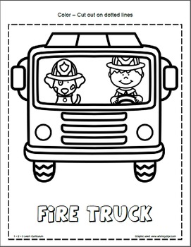 Fire Safety Worksheets and Crafts by 123 Learn Curriculum | TpT