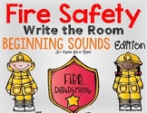 Fire Safety Write the Room - Beginning Sounds Edition