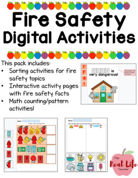 Fire safety and prevention, fire drill, Stop - drop - roll, & 2 emergent  readers