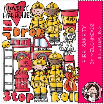 Preview of Fire Safety clip art - COMBO PACK- by Melonheadz