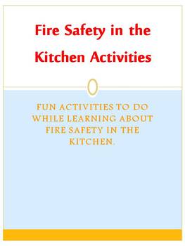 Preview of Fire Safety in the Kitchen Activities