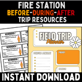 Preview of Fire Station Field Trip Forms : Permission slip, Chaperone letter, Tracking ...